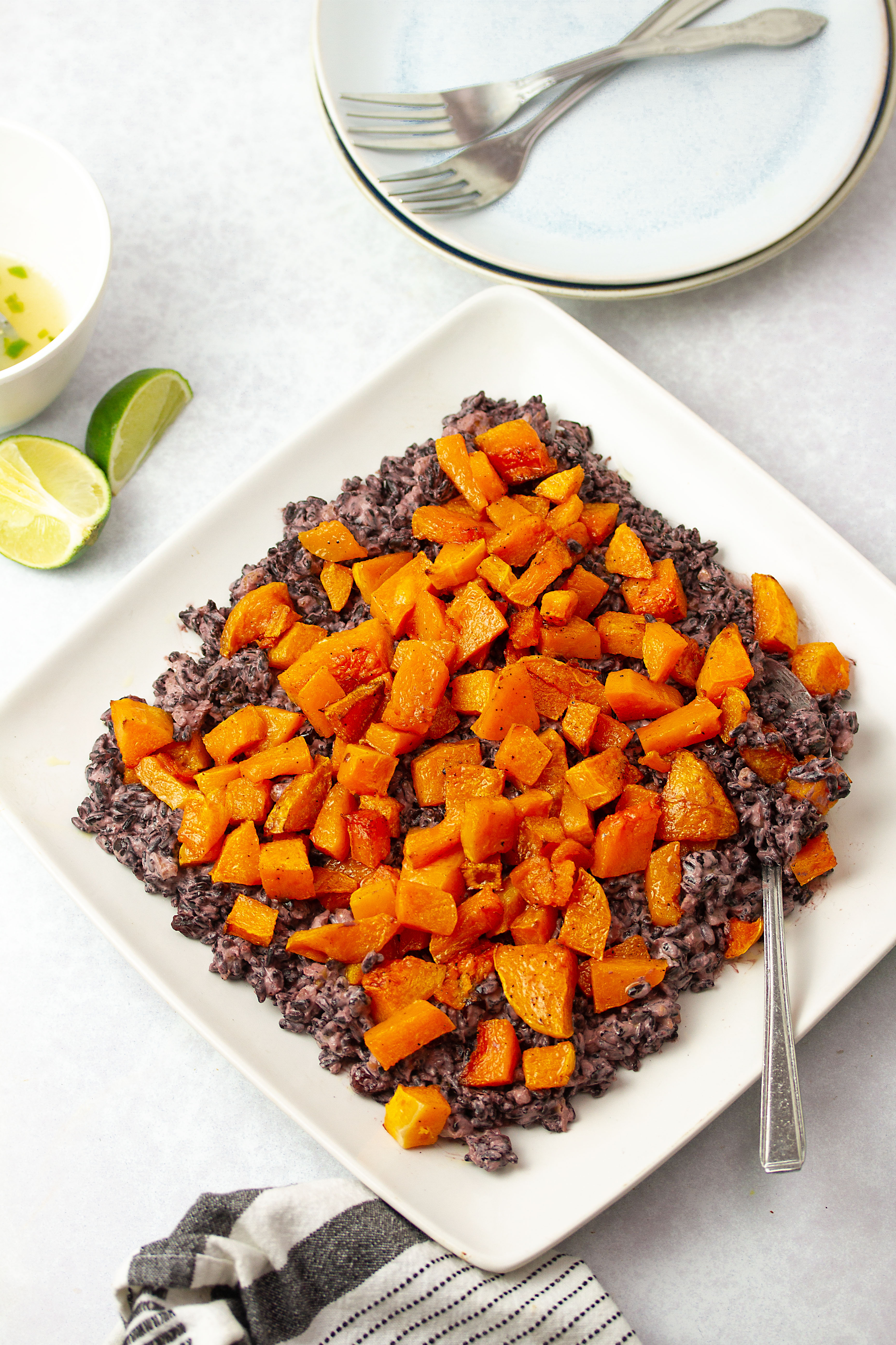 Roasted Squash and Black Rice